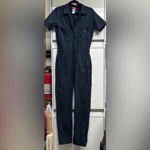 Dickies Short Sleeve Navy Coveralls
